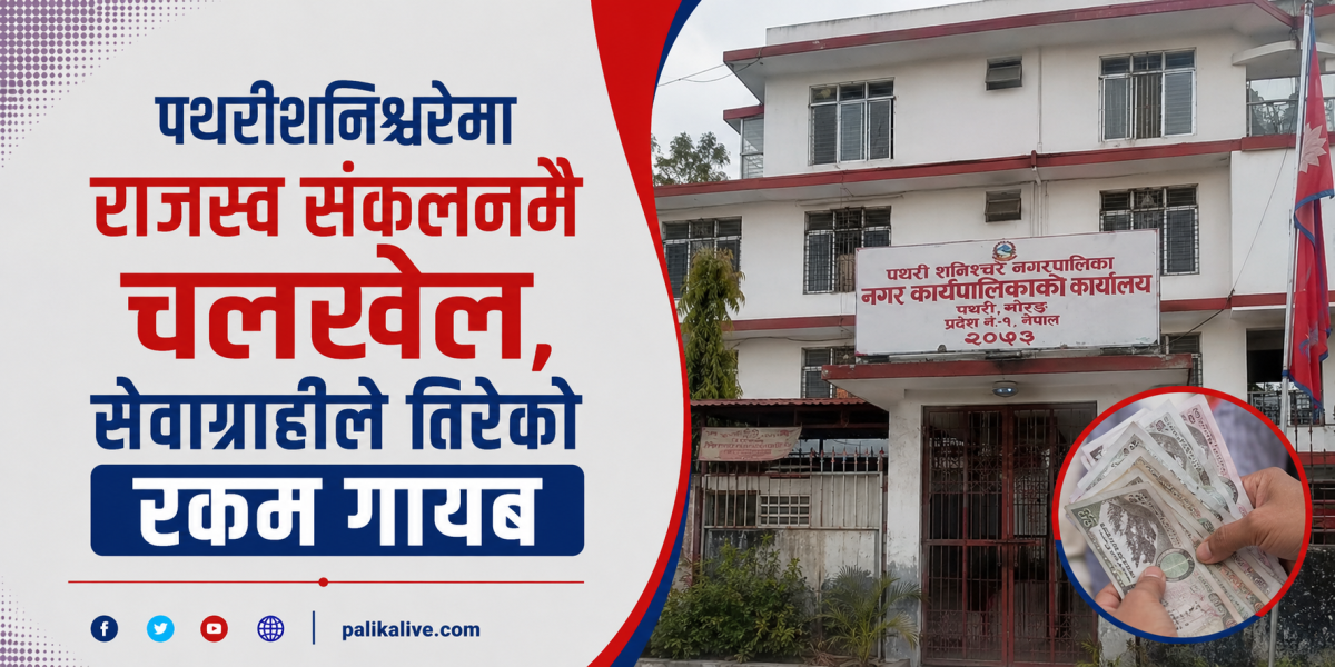 पथरीशनिश्चरेमा राजस्व संकलनमै चलखेल, सेवाग्राहीले तिरेको रकम गायब